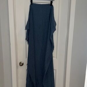 Long Blue Forever 21 Scarf